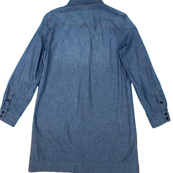 J. Crew Denim Shirt Mini Dress Women's Size XS Excellent VERY gently used condit - Picture 5 of 6